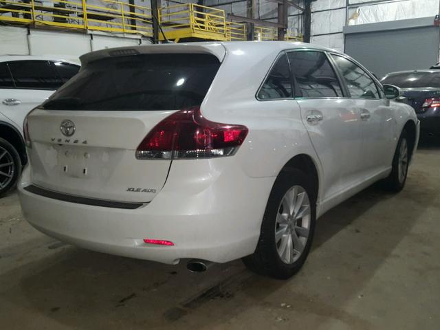 4T3BA3BB7DU039840 - 2013 TOYOTA VENZA LE WHITE photo 4