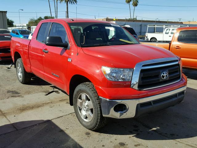 5TFUM5F19AX002213 - 2010 TOYOTA TUNDRA DOU RED photo 1