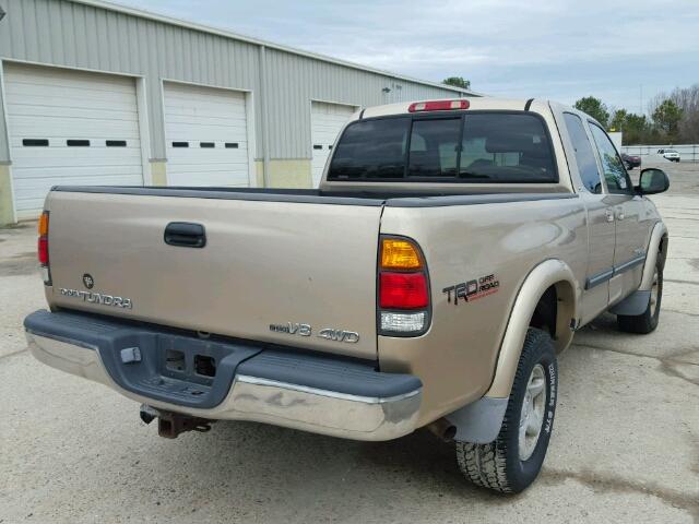 5TBBT44164S451908 - 2004 TOYOTA TUNDRA ACC TAN photo 4