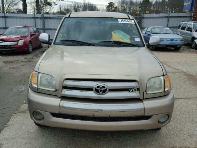 5TBBT44164S451908 - 2004 TOYOTA TUNDRA ACC TAN photo 9