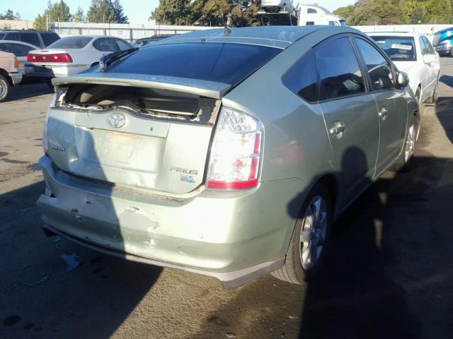 JTDKB20U083310659 - 2008 TOYOTA PRIUS GREEN photo 4