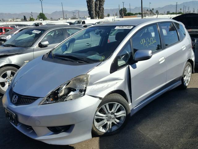 JHMGE8G5XBC001267 - 2011 HONDA FIT SPORT SILVER photo 2