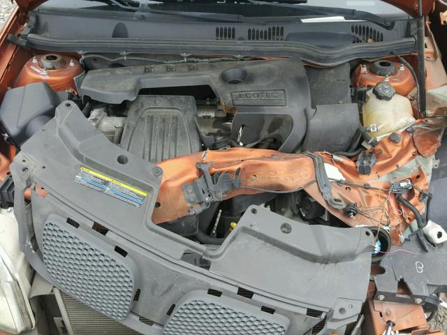 1G2AN18B077292658 - 2007 PONTIAC G5 GT ORANGE photo 7