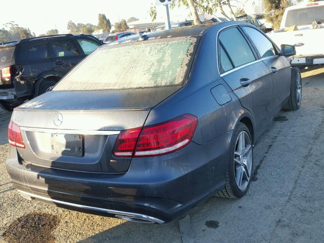 WDDHF5KB3GB235980 - 2016 MERCEDES-BENZ E 350 GRAY photo 4