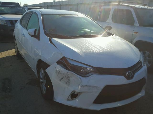 5YFBURHE8EP014873 - 2014 TOYOTA COROLLA L WHITE photo 1