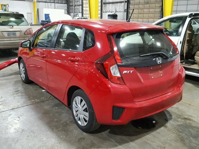 JHMGK5H51GX038732 - 2016 HONDA FIT LX Kırmızı fotoğraf 3