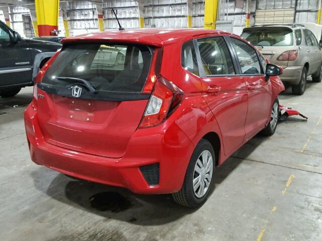 JHMGK5H51GX038732 - 2016 HONDA FIT LX RED photo 4