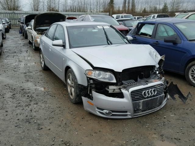 WAUDH78E97A122893 - 2007 AUDI A4 3.2 QUA SILVER photo 1