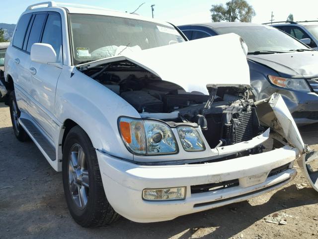 JTJHT00W664010125 - 2006 LEXUS LX 470 WHITE photo 1