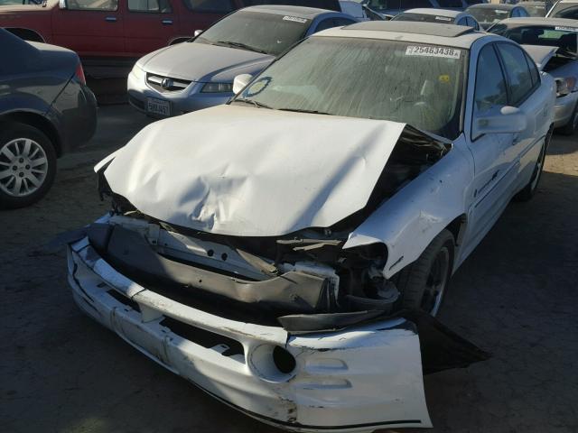 1G2NV52E31C228270 - 2001 PONTIAC GRAND AM G WHITE photo 2