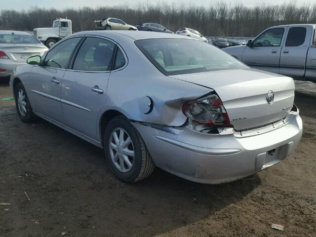 2G4WD532451244217 - 2005 BUICK LACROSSE C SILVER photo 3