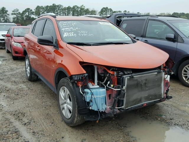 JTMZFREV9FD056096 - 2015 TOYOTA RAV4 LE ORANGE photo 1