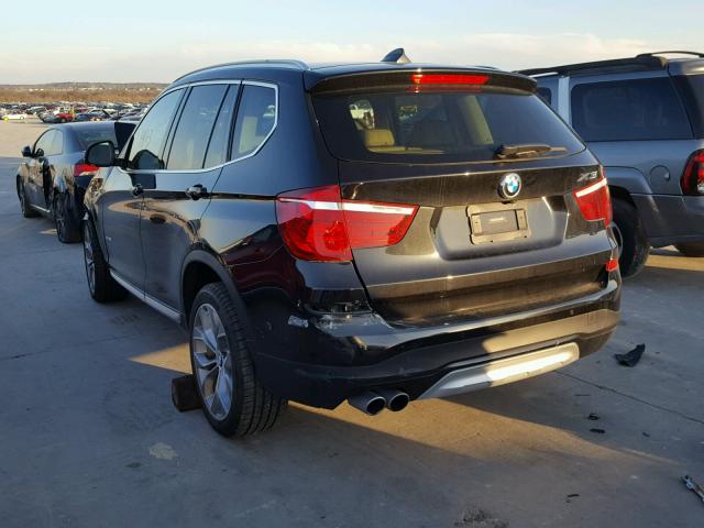 5UXWZ7C35H0V88924 - 2017 BMW X3 SDRIVE2 BLACK photo 3