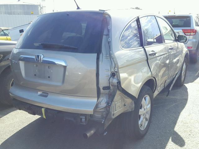 3CZRE385X8G706887 - 2008 HONDA CR-V EX GOLD photo 4