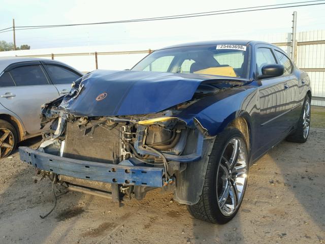 2B3KA43DX9H524732 - 2009 DODGE CHARGER BLUE photo 2