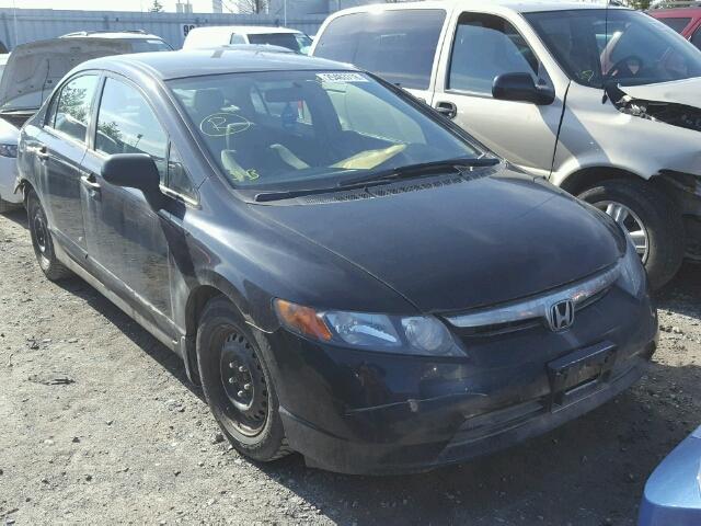 2HGFA16317H010364 - 2007 HONDA CIVIC DX BLACK photo 1