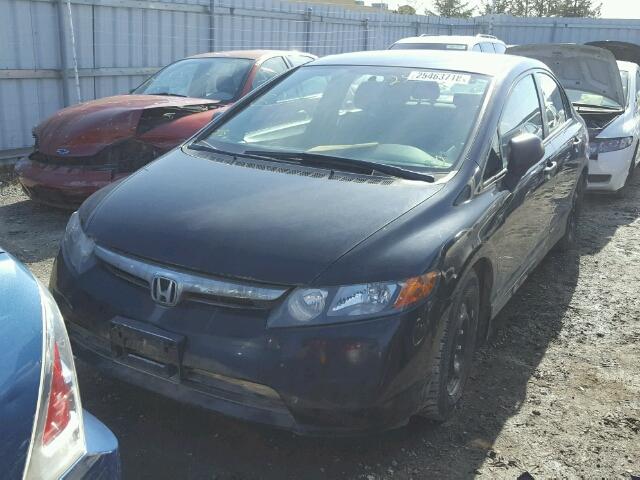 2HGFA16317H010364 - 2007 HONDA CIVIC DX BLACK photo 2