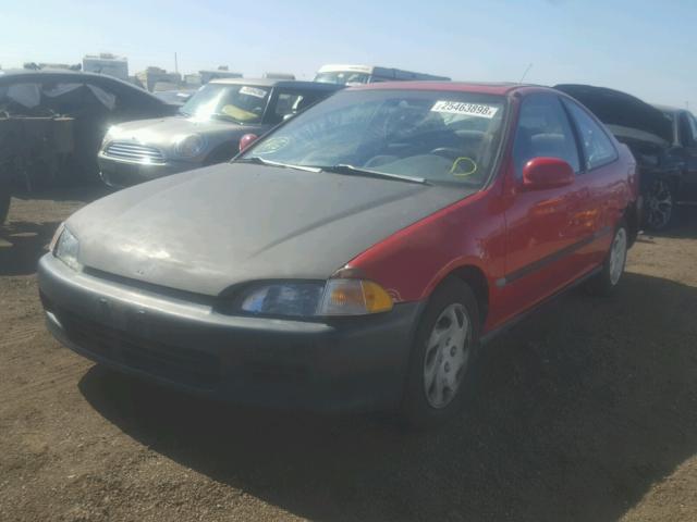 2HGEJ1228SH551834 - 1995 HONDA CIVIC EX RED photo 2