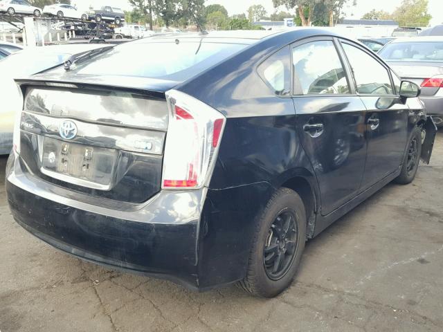 JTDKN3DU7E0371348 - 2014 TOYOTA PRIUS BLACK photo 4