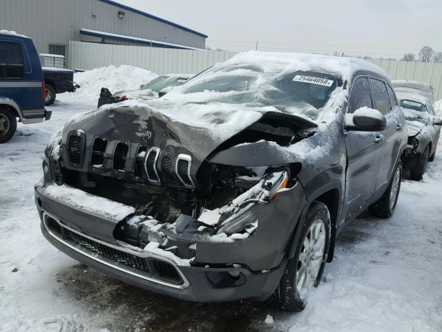 1C4PJMDS8FW618901 - 2015 JEEP CHEROKEE L GRAY photo 2