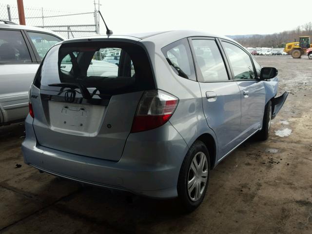 JHMGE88209S053964 - 2009 HONDA FIT BLUE photo 4