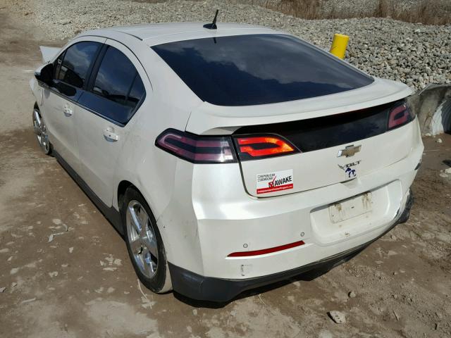 1G1RD6E44DU121759 - 2013 CHEVROLET VOLT WHITE photo 3