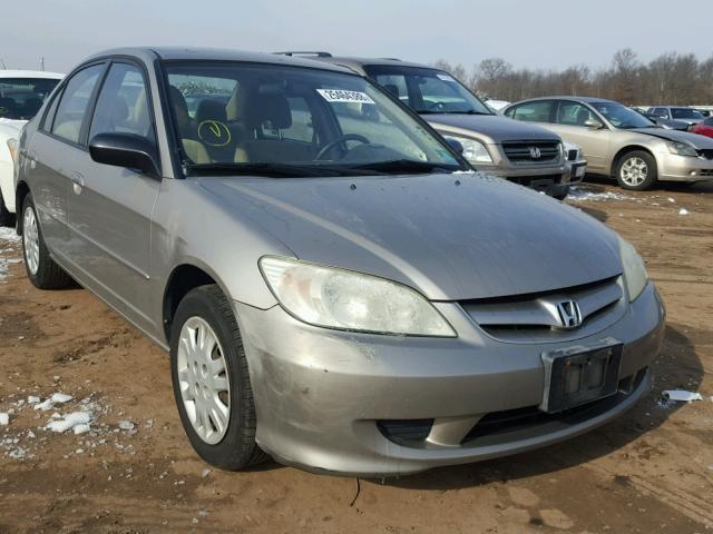 2HGES16535H579398 - 2005 HONDA CIVIC LX GOLD photo 1