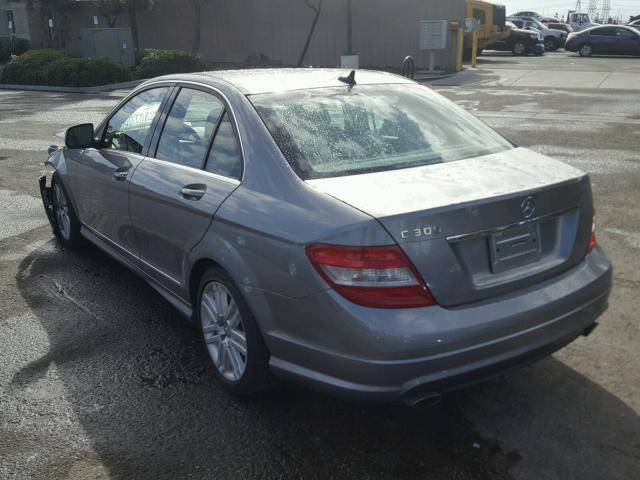 WDDGF54X19R056724 - 2009 MERCEDES-BENZ C 300 SILVER photo 3