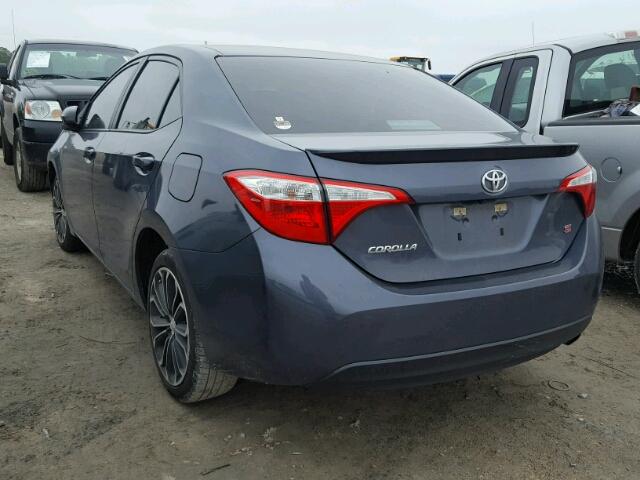 5YFBURHE2FP256740 - 2015 TOYOTA COROLLA L GRAY photo 3