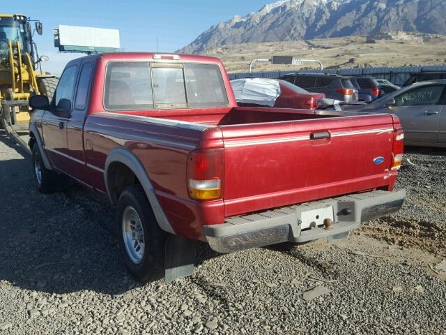 1FTCR15X9PPB14188 - 1993 FORD RANGER SUP RED photo 3