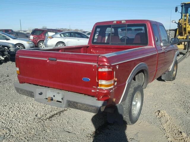 1FTCR15X9PPB14188 - 1993 FORD RANGER SUP RED photo 4