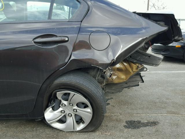 2HGFB2F51EH547981 - 2014 HONDA CIVIC LX BROWN photo 9