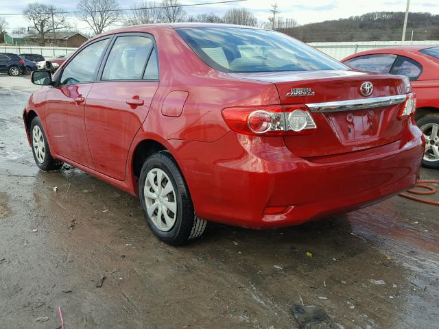 JTDBU4EE8BJ095655 - 2011 TOYOTA COROLLA BA RED photo 3