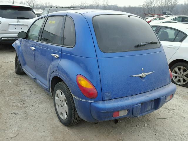 3C4FY48B64T273582 - 2004 CHRYSLER PT CRUISER BLUE photo 3