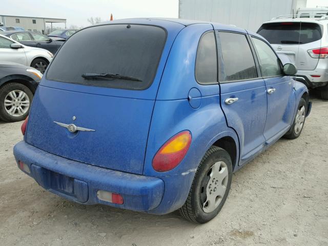 3C4FY48B64T273582 - 2004 CHRYSLER PT CRUISER BLUE photo 4