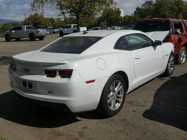 2G1FB1E38D9216566 - 2013 CHEVROLET CAMARO LT WHITE photo 4