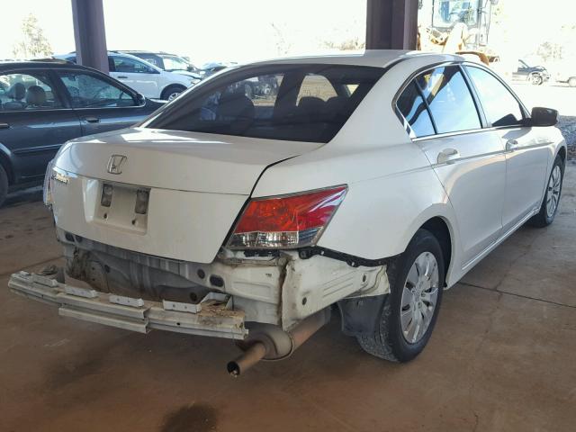 1HGCP26329A084479 - 2009 HONDA ACCORD LX WHITE photo 4