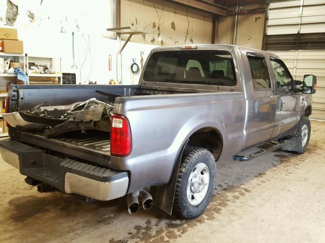 1FTSW2BR3AEA40141 - 2010 FORD F250 SUPER GRAY photo 4