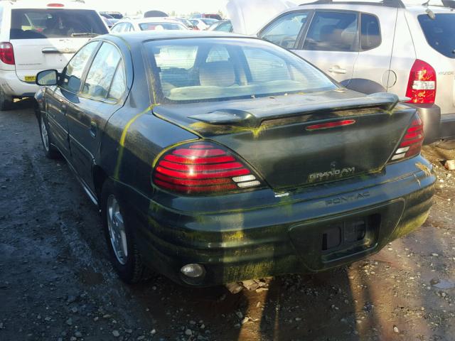 1G2NF52E7YC526909 - 2000 PONTIAC GRAND AM S 绿色 照片 3