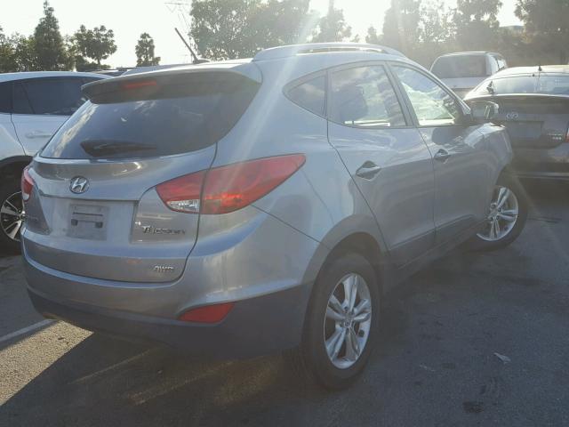 KM8JUCAC7DU609101 - 2013 HYUNDAI TUCSON GLS GRAY photo 4