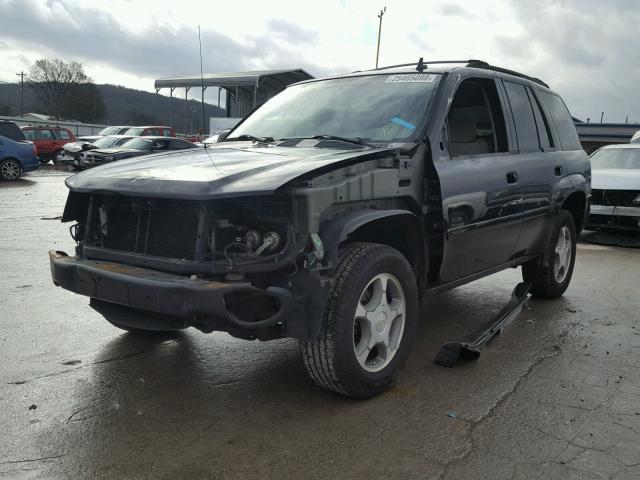 1GNDS13S672160484 - 2007 CHEVROLET TRAILBLAZE BLACK photo 2