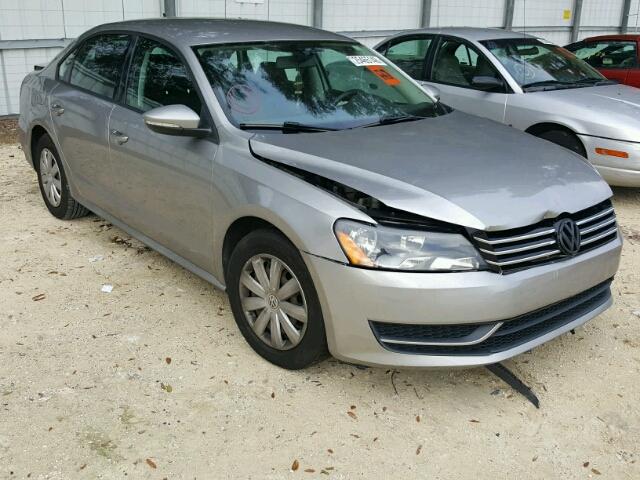 1VWAP7A31CC031193 - 2012 VOLKSWAGEN PASSAT S SILVER photo 1