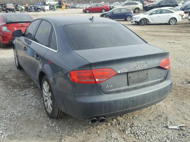 WAUCF78K39N067411 - 2009 AUDI A4 PREMIUM GRAY photo 3