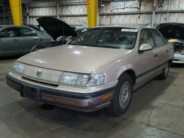 1MECM50U4MG652178 - 1991 MERCURY SABLE GS TAN photo 2