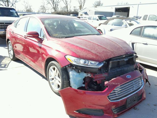 3FA6P0H78ER203979 - 2014 FORD FUSION SE RED photo 1