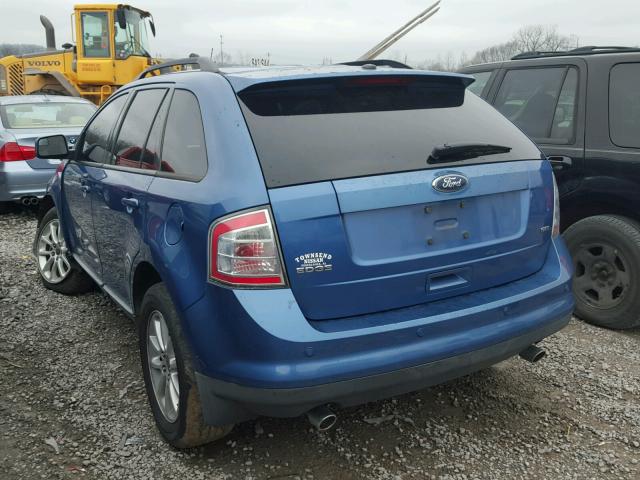 2FMDK38C69BA54177 - 2009 FORD EDGE SEL BLUE photo 3