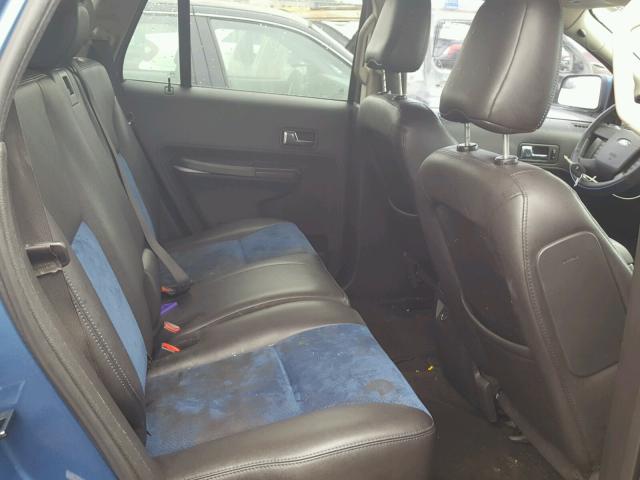 2FMDK38C69BA54177 - 2009 FORD EDGE SEL BLUE photo 6