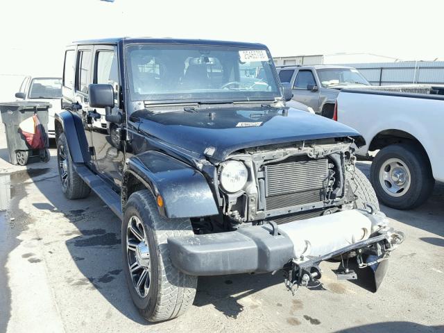 1C4BJWEG9DL643997 - 2013 JEEP WRANGLER U BLACK photo 1