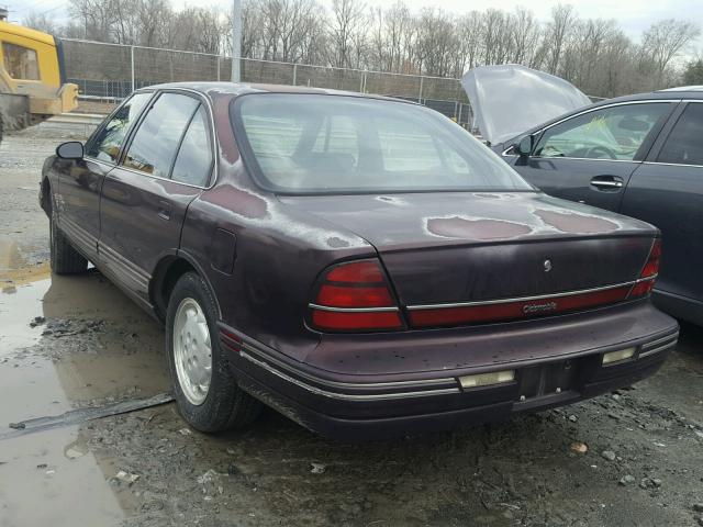 1G3HY53L6PH320207 - 1993 OLDSMOBILE 88 ROYALE BURGUNDY photo 3