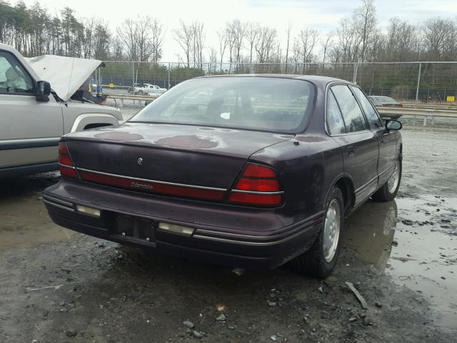 1G3HY53L6PH320207 - 1993 OLDSMOBILE 88 ROYALE BURGUNDY photo 4